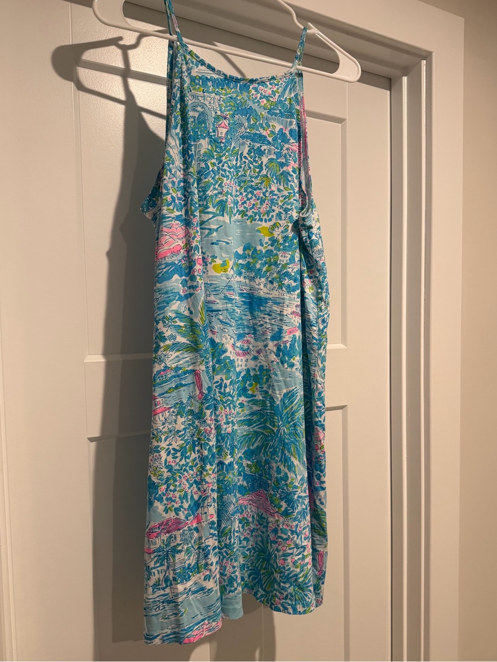 Lilly Pulitzer Blue Tropical Print Sundress